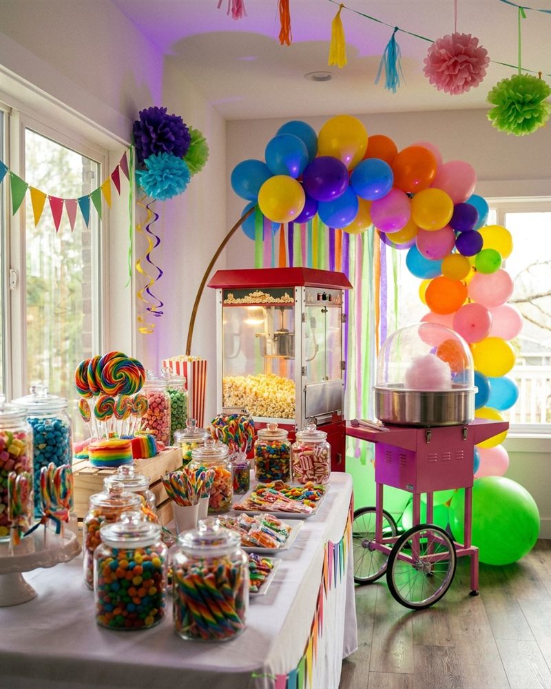 Matériel pour une fête d'enfants