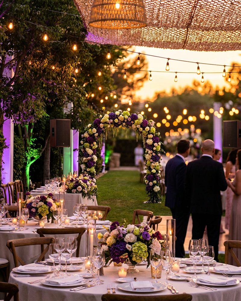 Matériel pour un mariage
